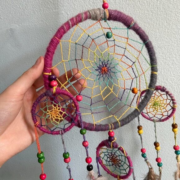 Handmade Colorful Dreamcatcher - Picture 3 of 4